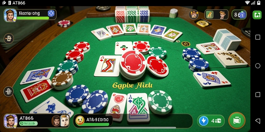 Tampilan gameplay Gaple yang seru dan interaktif di AT866.