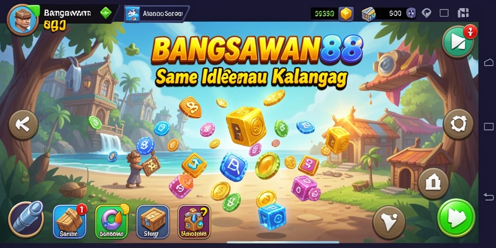 Tampilan gameplay BANGSAWAN88 yang menarik dengan karakter dan sumber daya.