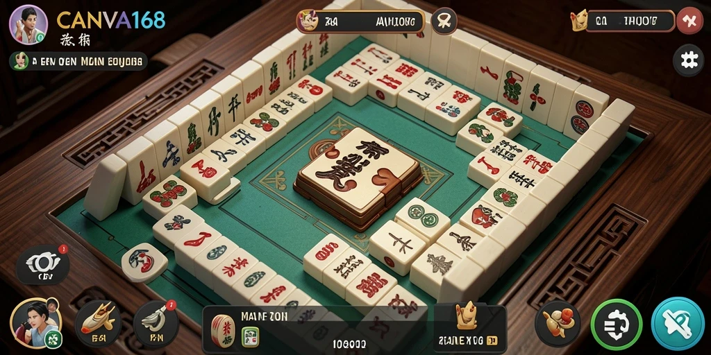 Tampilan menarik gameplay Mahjong di CANVA168 dengan grafis yang menawan.