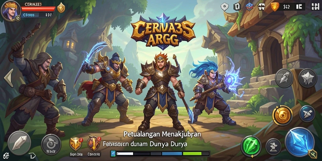 Tangkapan layar CERIA33 menampilkan aksi seru dalam pertempuran ARPG.