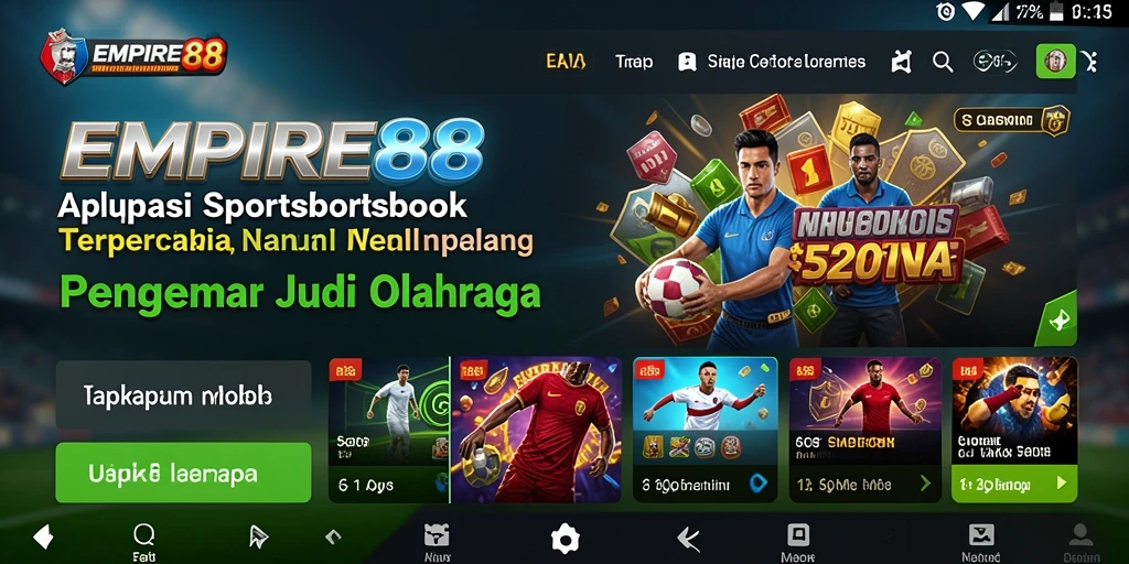 Screenshot EMPIRE88 menunjukkan tampilan intuitif untuk taruhan olahraga.