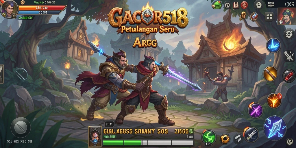 Tampilan gameplay GACOR518 yang penuh aksi dan petualangan seru.