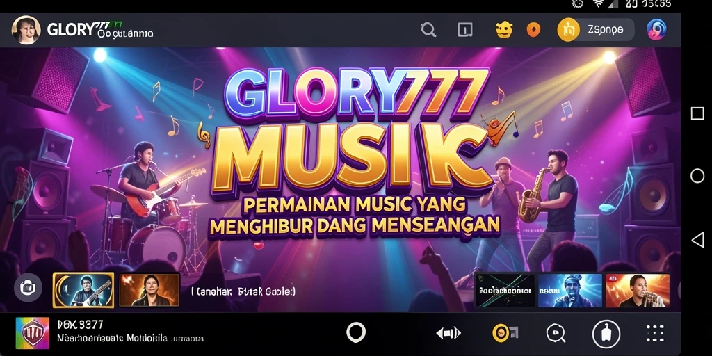 Tampilan gameplay <strong>GLORY777</strong> yang seru dan interaktif dalam memainkan musik.