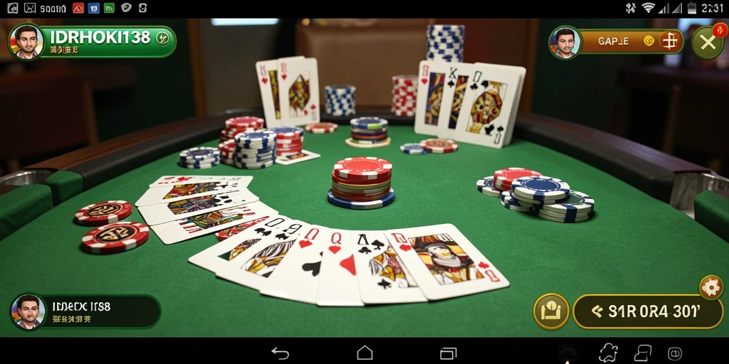 Tampilan menarik dari gameplay Gaple IDRHOKI138 yang mengasyikkan.