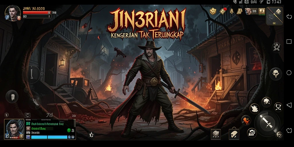 Tangkapan layar JIN33 menunjukkan suasana mencekam dan gameplay penuh ketegangan.