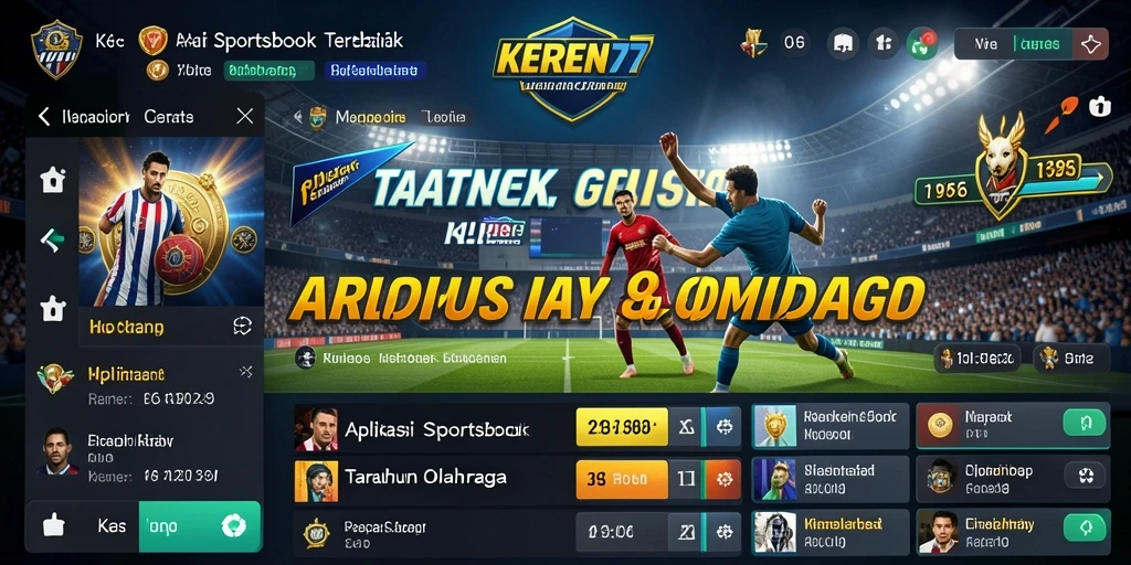 Tampilan screenshot KEREN77 yang menunjukkan fitur taruhan olahraga yang interaktif.