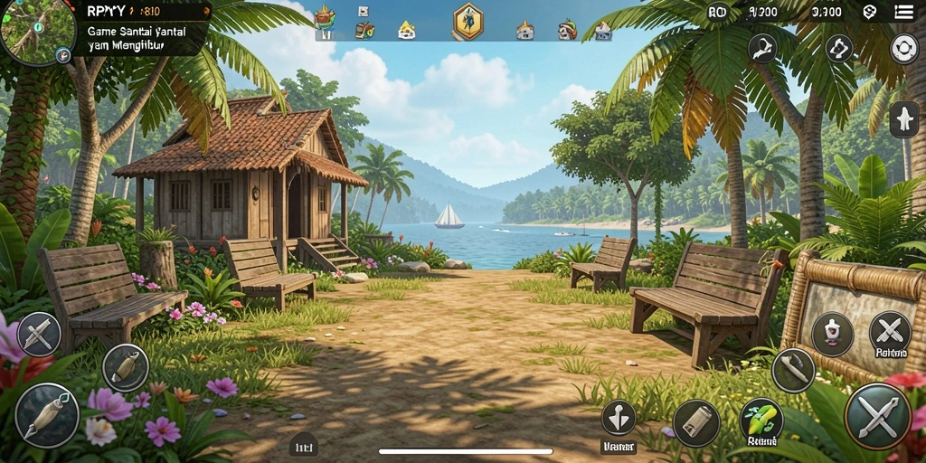 Tampilan gameplay RPYYY yang mencolok dan menyenangkan.