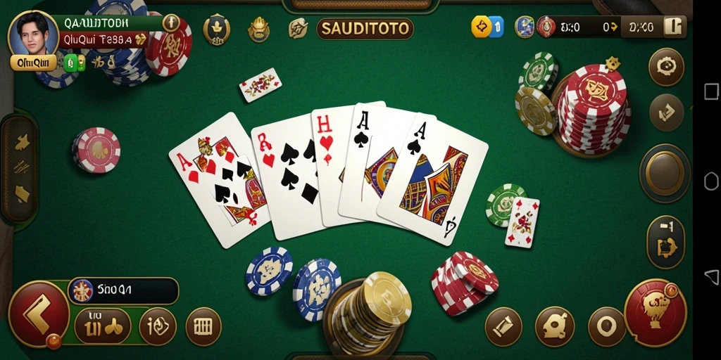 Tampilan gameplay QiuQiu yang menarik di SAUDITOTO.