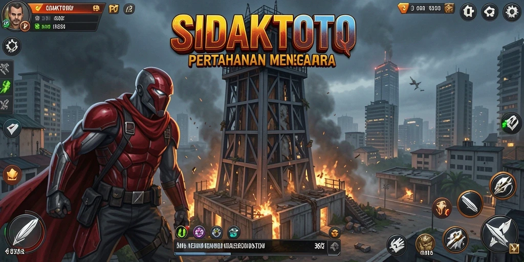 Tangkapan layar gameplay SIDAKTOTO dengan strategi menara yang epik.