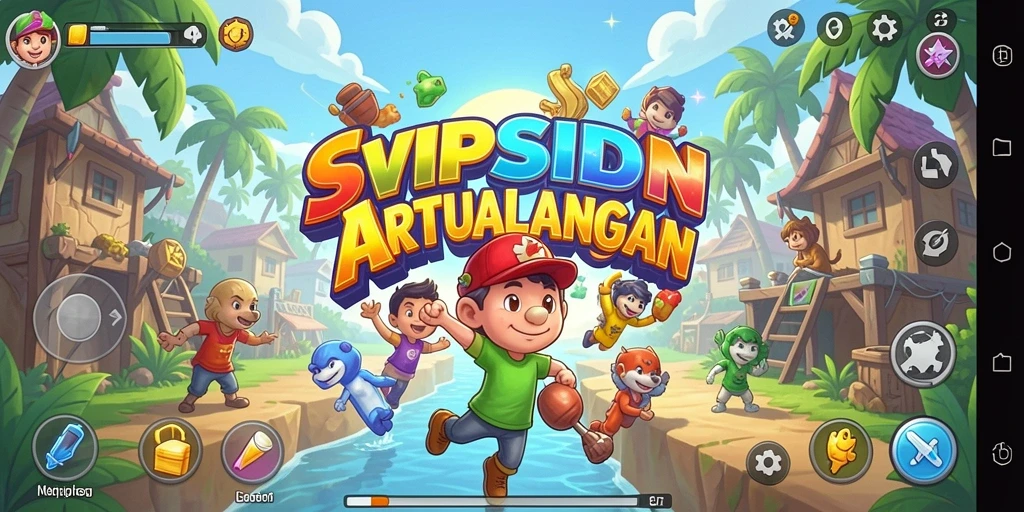 Tampilan gameplay seru dari SVIPSIDN yang penuh warna.