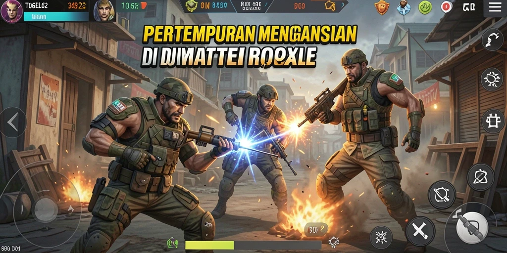 Screenshot gameplay TOGEL62 yang menampilkan aksi pertempuran seru.